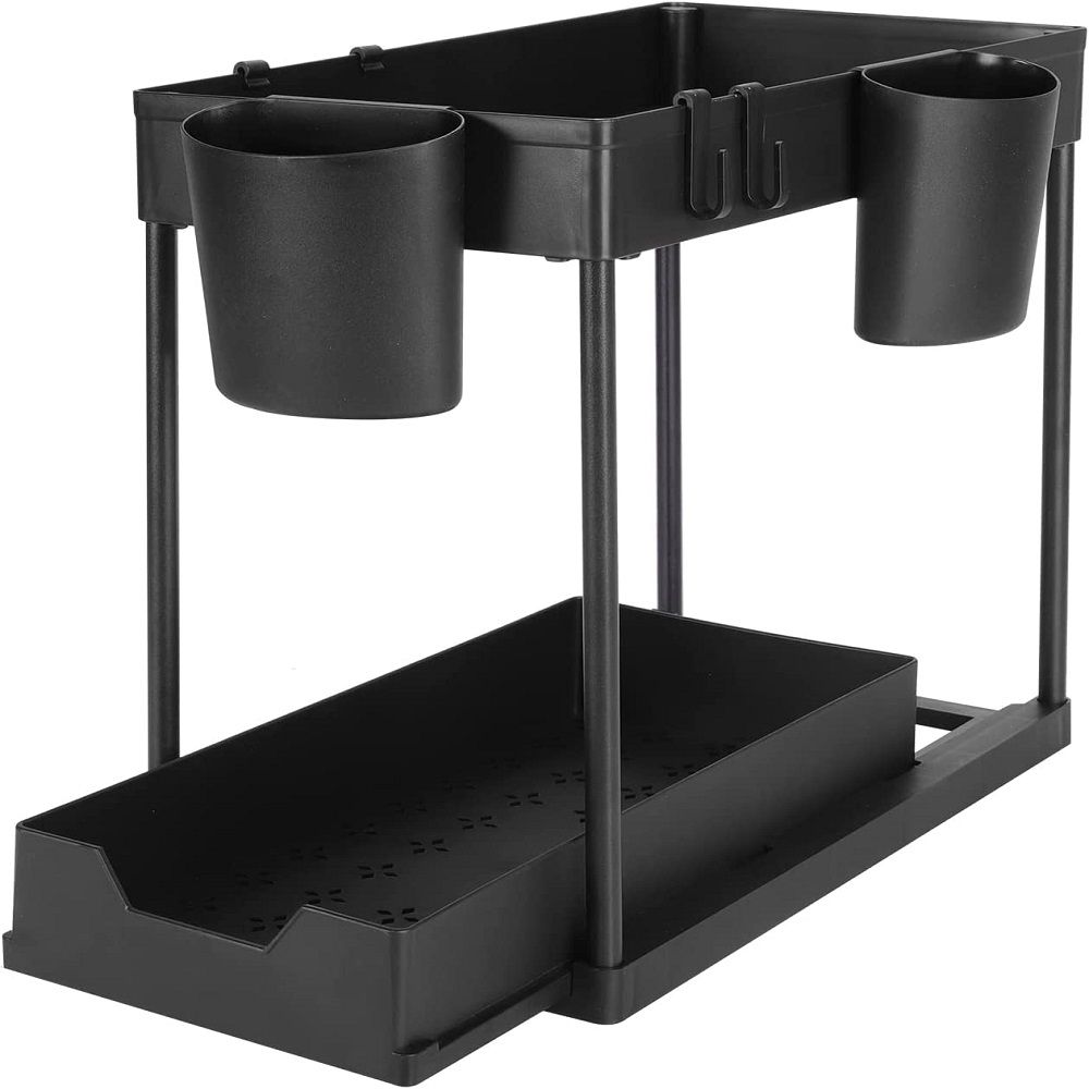 Kök under diskbänk Organizer Under diskbänk Badrumsförvaring Hyllor 2-vånings förvaringsställ för samling Organizer-korgar_voghion.com