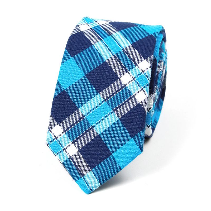 Unisex Koteng Plaid Krawatt Moud Casual Männer schmuel 6cm Krawatt_voghion.com