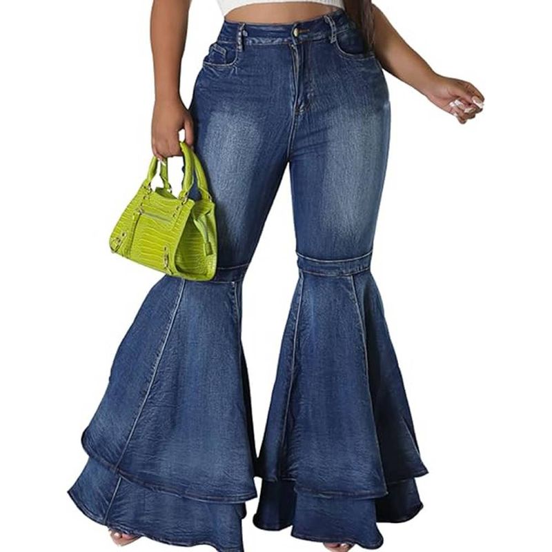 Women's Ripped Skinny Raw Edge Jeans_voghion.com