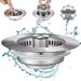 Stainless Steel Kitchen Sink Bouncing Core Bathtub Basin Vegetable Washing Basin Filter Basket Drain Assembly_voghion.com