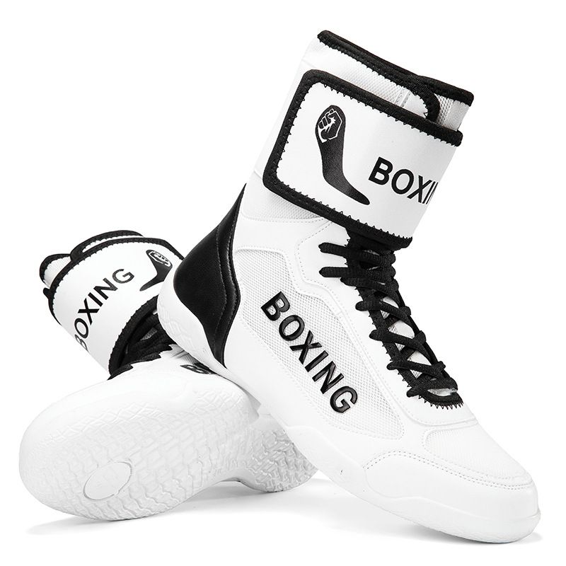 Neue Herren-Boxschuhe Herren-High-Top-Sanda-Schuhe High-Top-Kampftrainingsschuhe Wrestlingschuhe Wrestlingstiefel Verschleißfeste Boxschuhe Damen_voghion.com