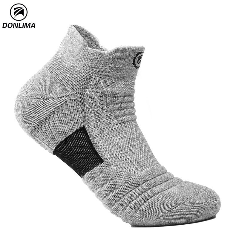 Herren-Basketballsocken, professionelle Elite-Socken, Handtuchboden, verdickte kurze Socken, niedrig geschnittene Bootssocken, Frottee-Sportsocken für den Außenbereich_voghion.com