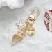 natural Shell Key Chain Simple High-end Feeling Conch Pearl Bag Pendant_voghion.com