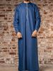 Abito formale da uomo musulmano in stile arabo, a maniche lunghe, con colletto alto ricamato_voghion.com