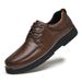 European Warm Series Lace-up Men's Leather Autumn Winter Top Layer Cowhide Soft Sole Breathable Dad Business Slip-on Casual Shoes_voghion.com