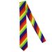 Cravatta arcobaleno a righe a sei colori e sette colori con cerniera elastica alla moda disponibile all'ingrosso casual versatile_voghion.com