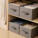 Cube de rangement pliable extra large avec couvercle, organiseur de tiroir en tissu pour placard, vêtements, organisation de la maison, respirant, empilable, convient aux étagères et aux armoires_voghion.com