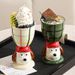Whimsical Tall Ice Cream Sundae Cups – Hand-Painted Cartoon Dessert Glasses (Bear/Puppy/Princess Design, Microwave Safe)_voghion.com