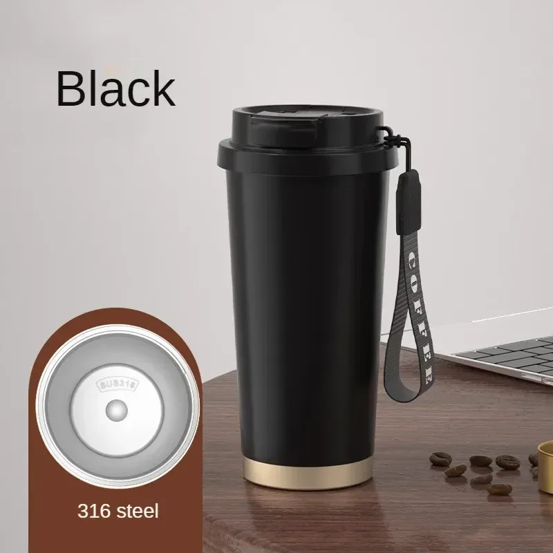 Tazza da caffè termica in acciaio inossidabile da 530 ml, doppia parete, in acciaio inossidabile 316, isolata sottovuoto, per caffè e acqua_voghion.com