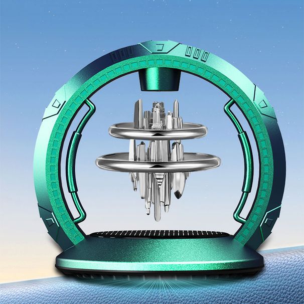 Car Mounted Solar Suspension Perfume Decoration Creative Sky City Center Console New Fragrance Products_voghion.com