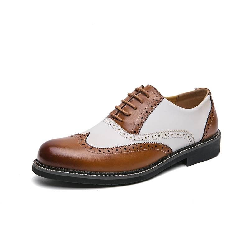 Men's New Business Dress Leather Shoes Men's British And Korean Version Casual Breathable Pointed Groom Best Man Wedding Shoes_voghion.com