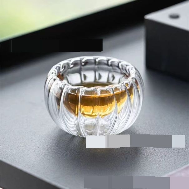 Striped Flower Teapot Thickened Glass Heat Resistant Explosion Proof Teapot Pumpkin Pot High Borosilicate High Temperature Resistant Flower Teapot_voghion.com