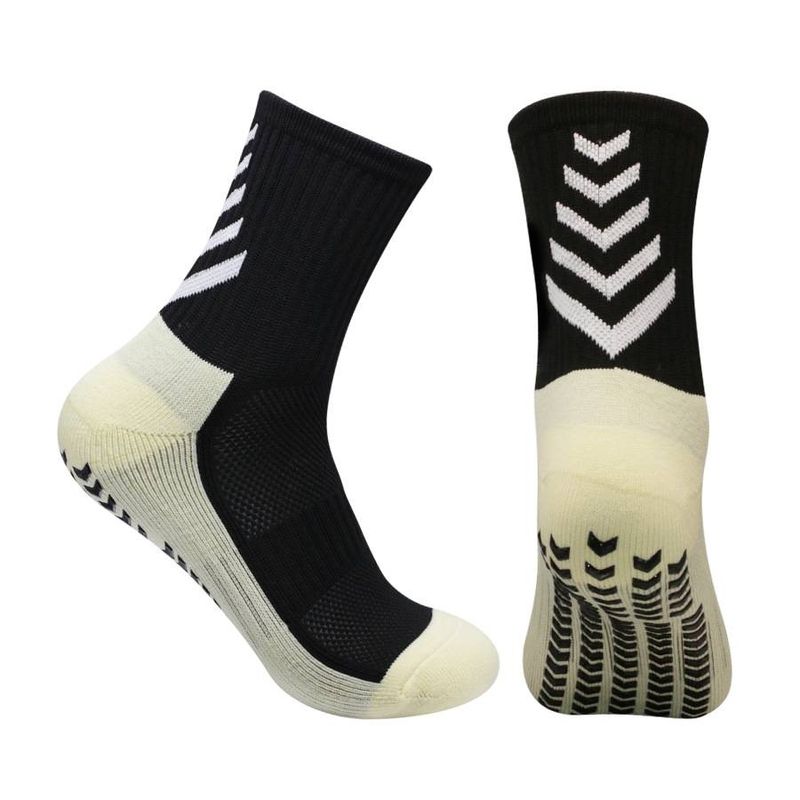 Men's Soccer Socks - Mid-Calf With Non-Slip Towel Sole & Glue Grip (Thick, Durable Training Socks, Breathable Cotton Blend)​_voghion.com