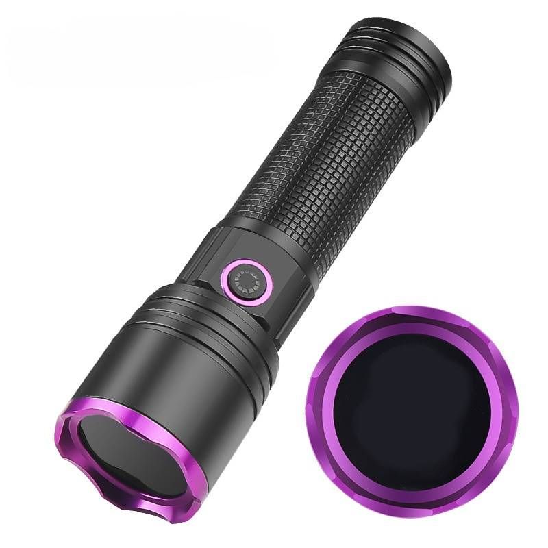 UV365 Blacklight Flashlight – 10W High-Power LED For Pet Stain Detection, Counterfeit Money & Security Checks (26650/18650 Battery Options)_voghion.com