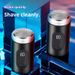 Mini rasoio elettrico per uomo – portatile ricaricabile tramite USB, autonomia di 60 minuti, lame rotanti 3D, display LED e ultra silenzioso (36 dB)_voghion.com