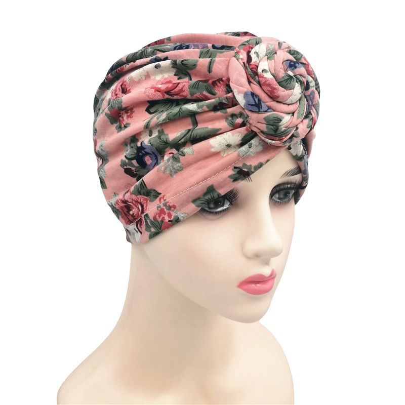 Nuovo cappello versatile alla moda con fascia a vortice con fiore a spirale, cappello pullover annodato e in stile etnico_voghion.com