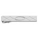 Kelly Waters Rhodium-plated With Criss Cross And Oval Center Tie Bar_voghion.com
