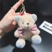 Süßer Plüsch-Teddybär mit funkelnden Strasssteinen, Auto-Schlüsselanhänger, Damentaschenanhänger_voghion.com
