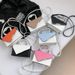 Neue vielseitige Patchwork-Umhängetasche für Frühjahr 2024. Neue kleine quadratische Tragetasche aus Metall für den Alltag. Farbkontrasttasche für Damen_voghion.com