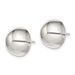 Sterling Silver Polished 14mm Button Earrings_voghion.com