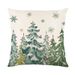 Funda de almohada con estampado navideño, pequeña, de lino fresco, para decoración del hogar, sofá, dormitorio_voghion.com