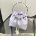 Handmade Rhinestones Evening Purses And Handbag Designer Shoulder Shiny Crystal Clutch Purse Bucket Bag_voghion.com
