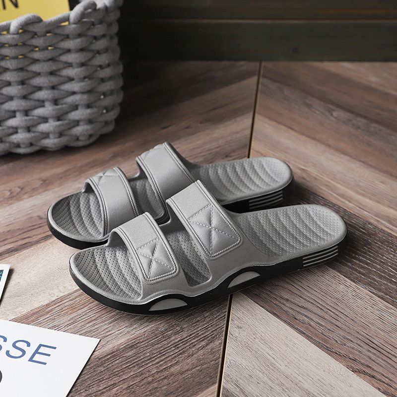 Pantofole estive monopezzo, fresche, per uso domestico, per il bagno al chiuso, antiscivolo, con suola spessa, da uomo._voghion.com