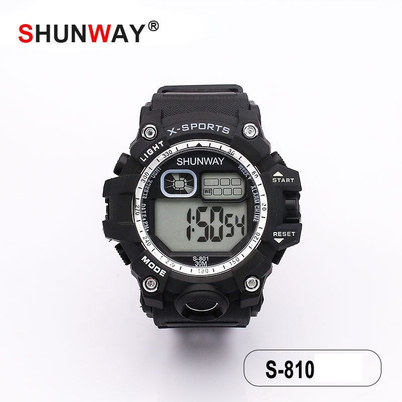 Children's watch Sports electronic watch students outdoor multi-functional men's fashion waterproof electronic watch_voghion.com