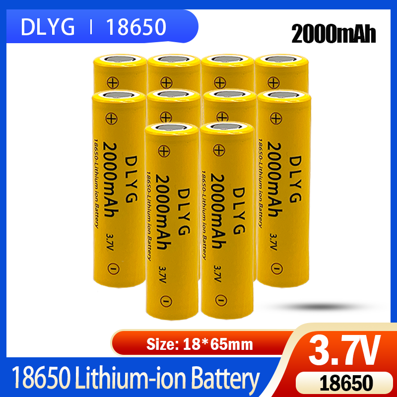 Akumulator 18650 Akumulator 3,7 V 2000 mAh Pojemność Akumulator litowo-jonowy do latarki Akumulator do latarki_voghion.com