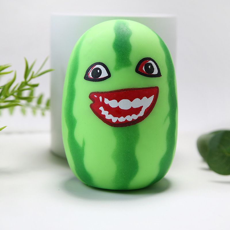 Squishy de espuma: la divertida expresión del juego de apretar palitos de sandía, el juguete de ventilación de sandía y el juguete de ventilación de rebote lento_voghion.com