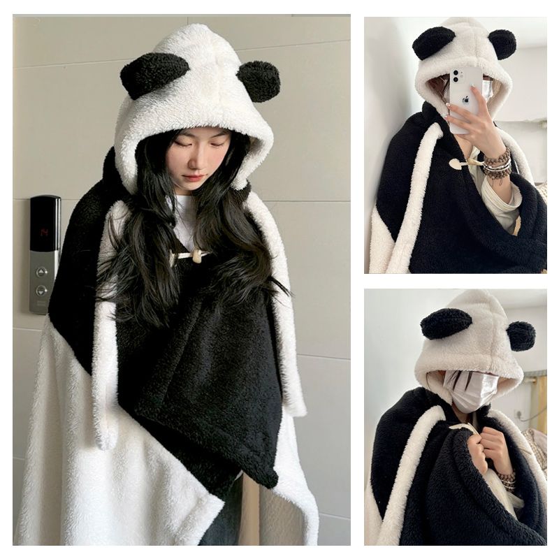 Panda Warme Decke Pamas Zum Tragen Zu Hause Cape_voghion.com