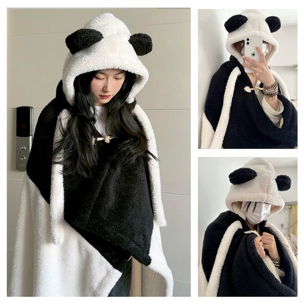 Panda Warme Decke Pamas Zum Tragen Zu Hause Cape_voghion.com