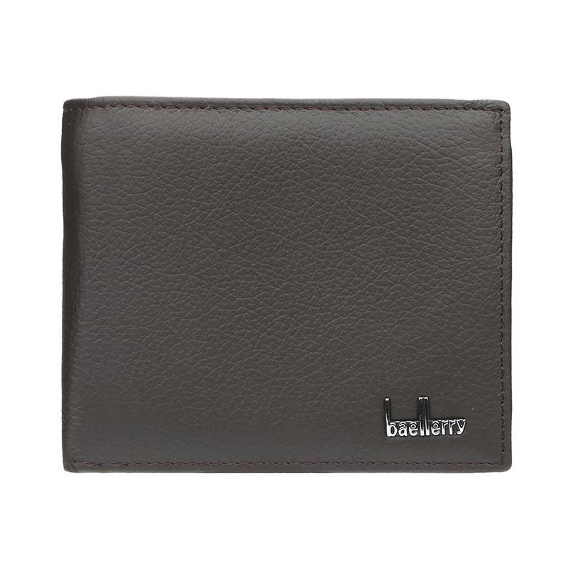 Fabricantes al por mayor de billeteras delgadas casuales nuevas para hombres, billetera de piel de vaca con bolsa de dólar de grano de lichi corto_voghion.com