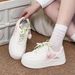 Women's Shoes With Soft Soles That Won't Tire Your Feet Thick Soled Height Enhancing Korean Version Niche Student Casual Sneakers_voghion.com