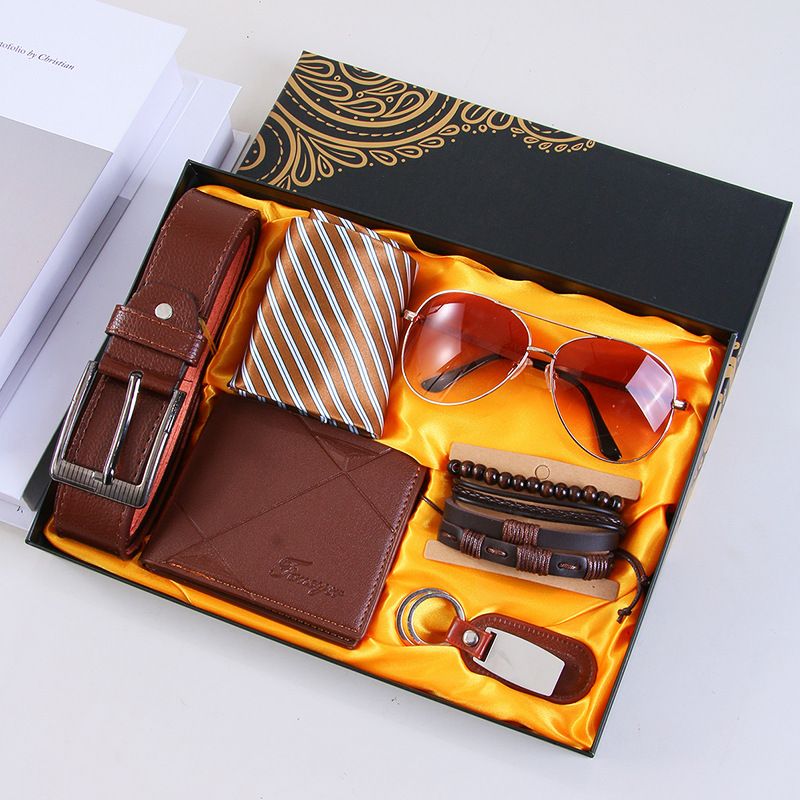 Men's Watches Men's Business Watch Belt Wallet Men's Day Souvenir Practical Small Gift Valentine's Day Gift Set_voghion.com
