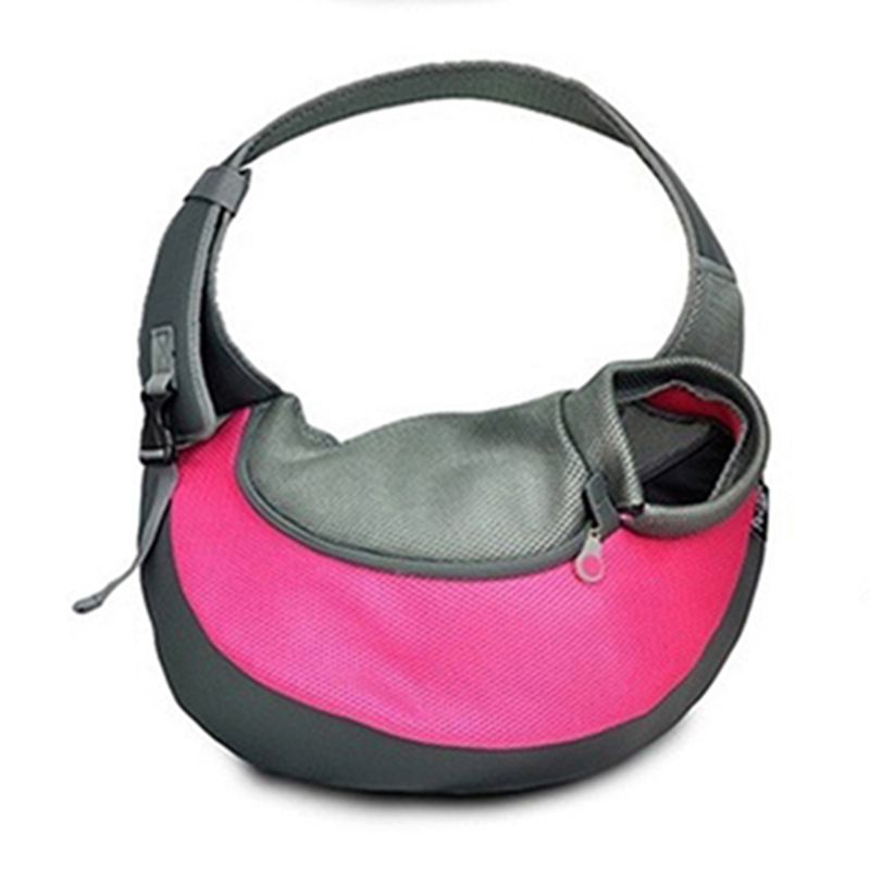 Lihanbao Haustier-Welpen-Hundekatzen-Reise-Tragetasche, Umhängetasche, Netz-Komfort-Sling-Rucksack, Blau, S_voghion.com