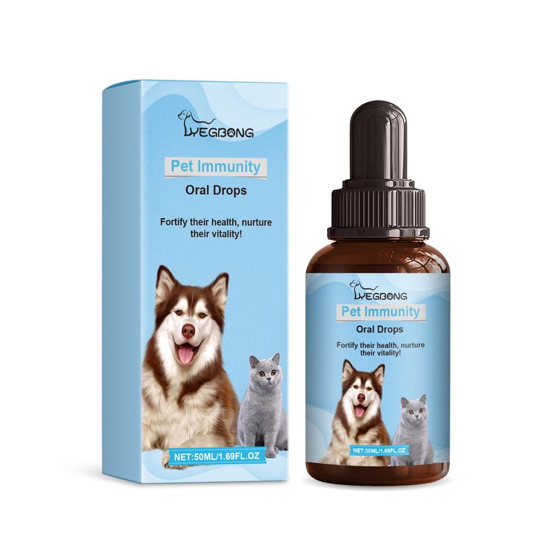 Picături orale pentru imunitate la animale de companie, suplimente nutritive speciale pentru pisici, câini și animale de companie, picături pentru sănătatea imunității_voghion.com