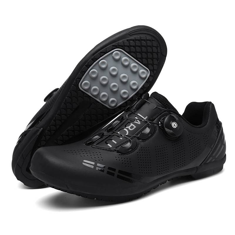Outdoor cycling shoes, road bike lock shoes, bicycle shoes, new flat bottomed men's and women's mountain bike shoes_voghion.com