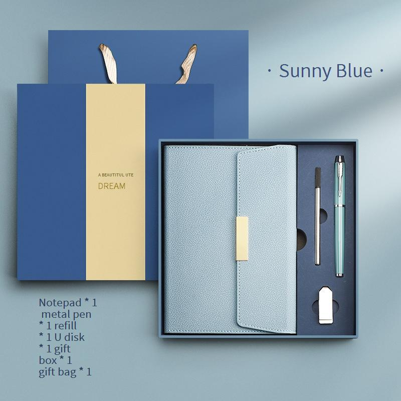 Notizbücher, modisch, kreativ, fürs Büro, Geschenkbox, Meeting-Tagebuch, dreifach gefaltet, Konferenz-Notizbuch, Tagebuch, kann Firmenlogo drucken_voghion.com