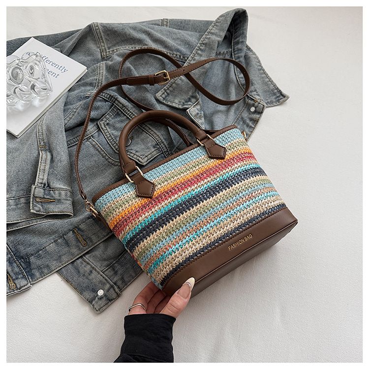 Borse da donna, borsa grande capiente, borsa a secchiello versatile, borsa a tracolla estiva da donna_voghion.com