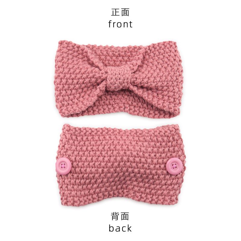Masque anti-étranglement, bouton tricoté, grain de maïs, nœud papillon, bandeau de protection des oreilles pour le sport_voghion.com