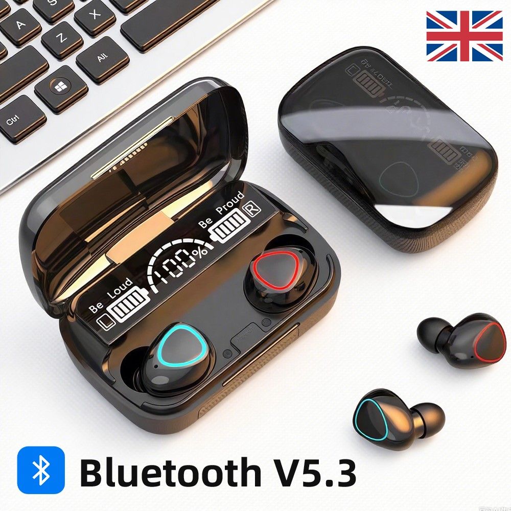 Casque Bluetooth M10 TWS avec boîtier de charge, écouteurs sans fil avec microphone_voghion.com