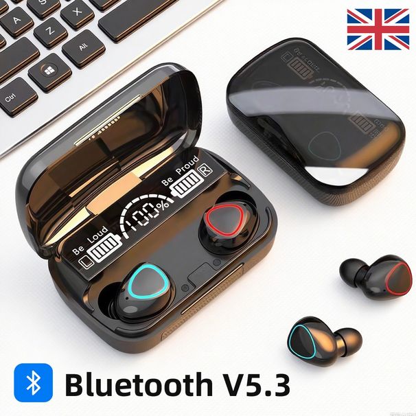 Casque Bluetooth M10 TWS avec boîtier de charge, écouteurs sans fil avec microphone_voghion.com