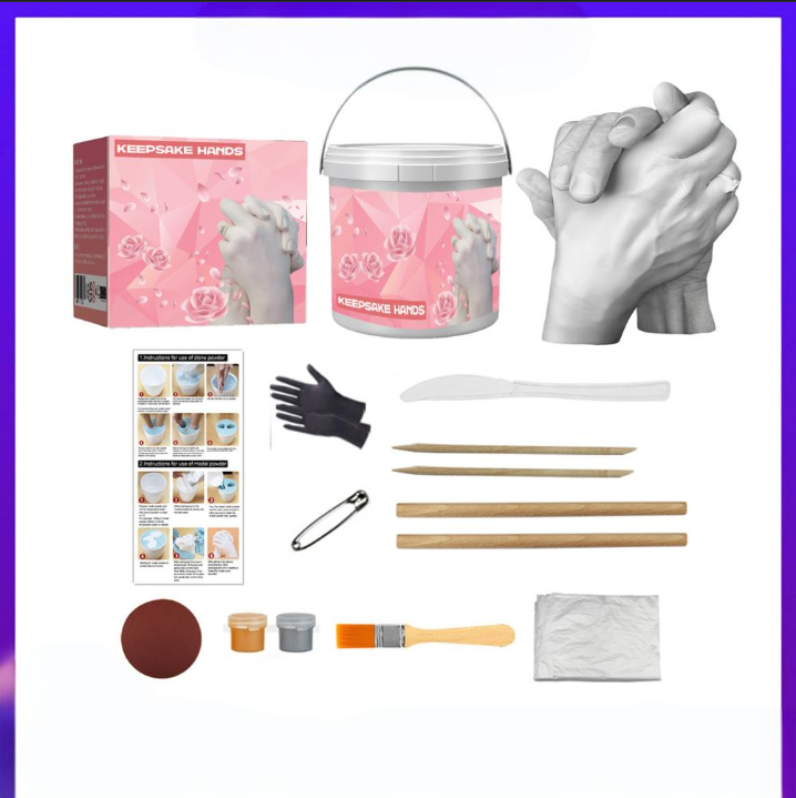 Home Furniture Couple hand model plaster powder Valentine's Day gift dedicated hand model_voghion.com