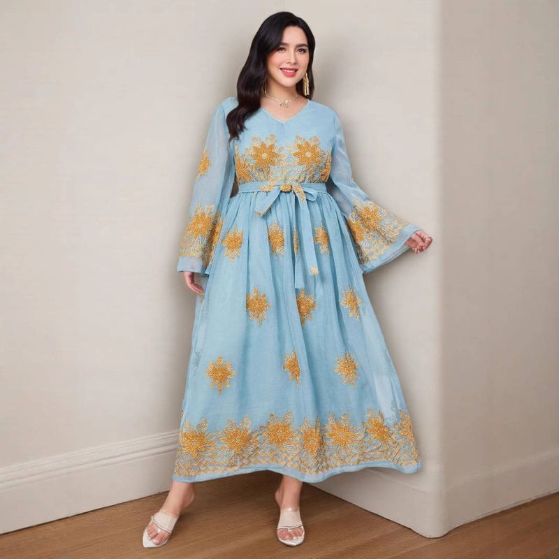Robe de soirée musulmane pour femme_voghion.com