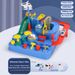 Pista de aventura interactiva para coches: garaje y vías de tren para armar uno mismo, juguete para desarrollar el cerebro (niños y niñas, regalo educativo)_voghion.com