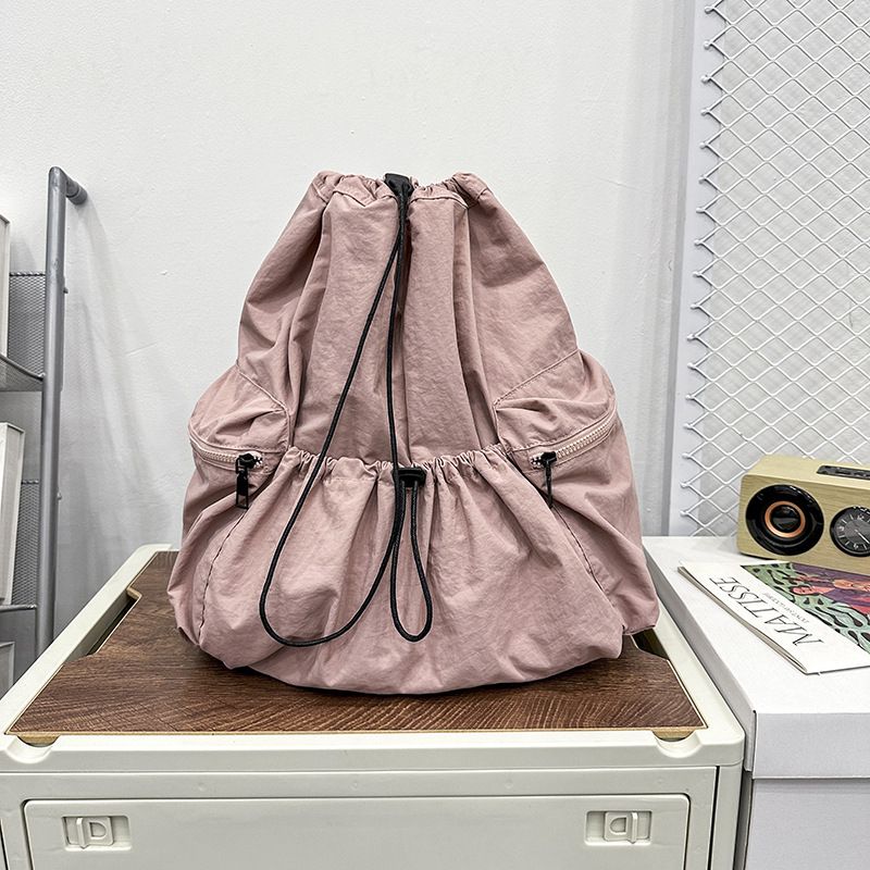 Zaino con coulisse, singolo, doppio, spallaccio, borsa a secchiello multiuso, zaino da scuola per studentesse, zaino semplice personalizzato_voghion.com