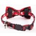 Classic Red Green Christmas Snowflake Cat Collar With Bell And Adjustable Bow Tie_voghion.com
