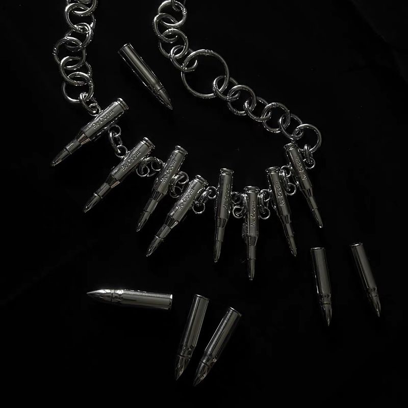 ReDoom Alloy Bullet Punk Rock Style Detachable Pants Chain Accessory_voghion.com