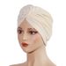 Thickened elastic flower headscarf hat new ethnic style twisted hat fashionable and versatile headscarf warm hat_voghion.com